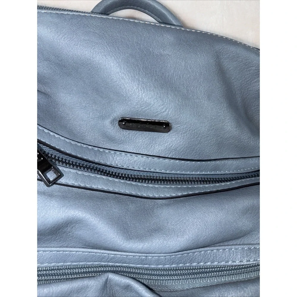 Convertible Backpack‎ Purse CLUCI Dusty Blue Designer Daypack Travel Work Daily
